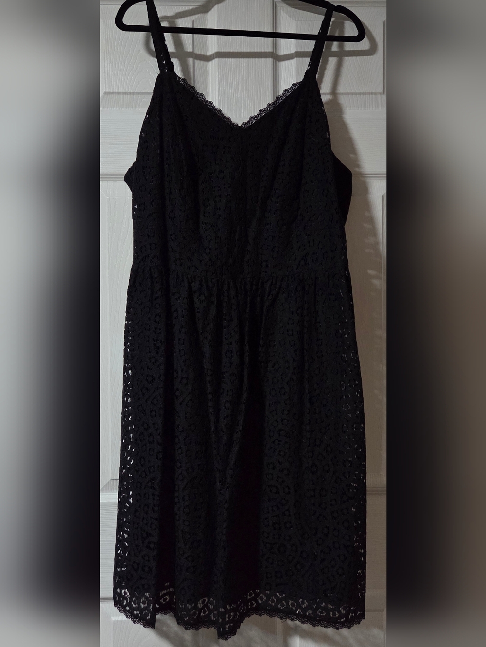 Ashley Nell Tipton Black Lace Strapless Dress